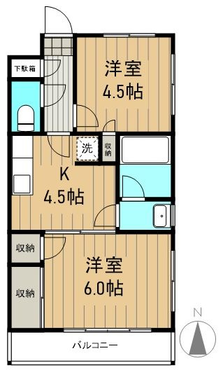 アビタシオン稲城の間取り