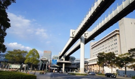 千葉都市モノレール　市役所前駅まで750m