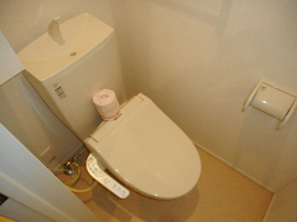 清潔感のあるトイレです
