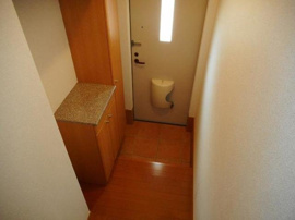 落ち着いた玄関です