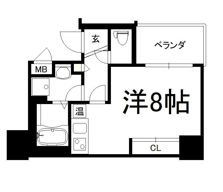 アスヴェル神戸元町Ⅱの間取り