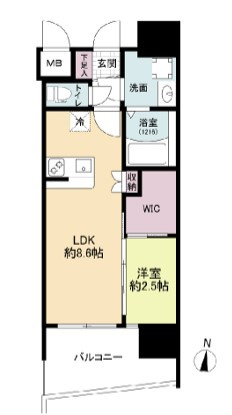 セレニテ新大阪ミラク弐番館の間取り