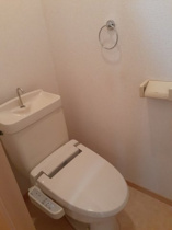 ゆったりとした空間のトイレです