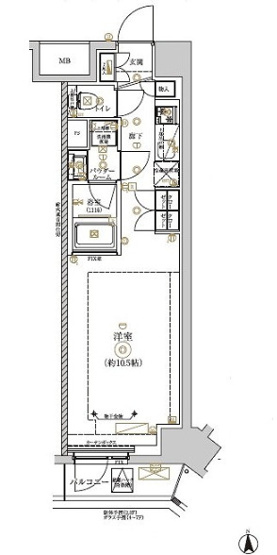 【間取り】 | ＲＥＬＵＸＩＡ　ＣＩＴＹ　北新宿