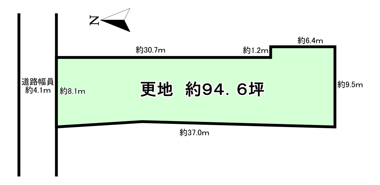 売土地　橿原市小綱町の土地図