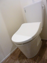 コンパクトで使いやすいトイレです