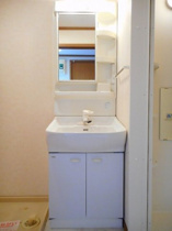 忙しい朝には欠かせない洗面所です