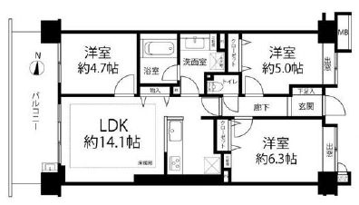 キャナルパーク東京ベイの間取り|新規フルリノベーション施工が完了いたしましたのでいつでも内覧が可能です