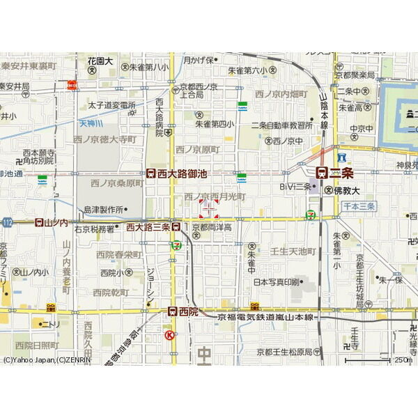 プレジール西ノ京の地図