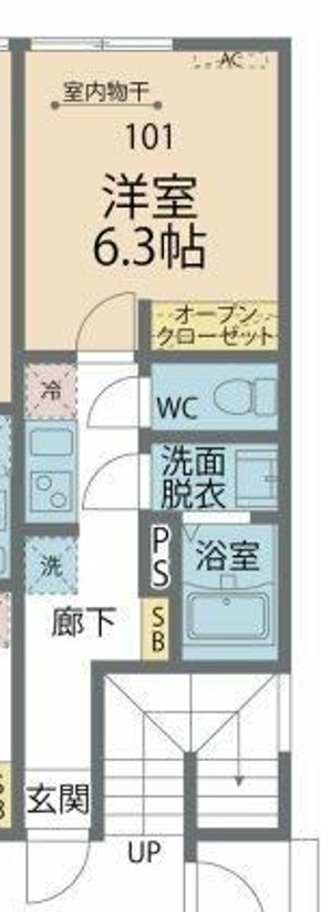 相模原市緑区橋本４丁目のアパートの間取り