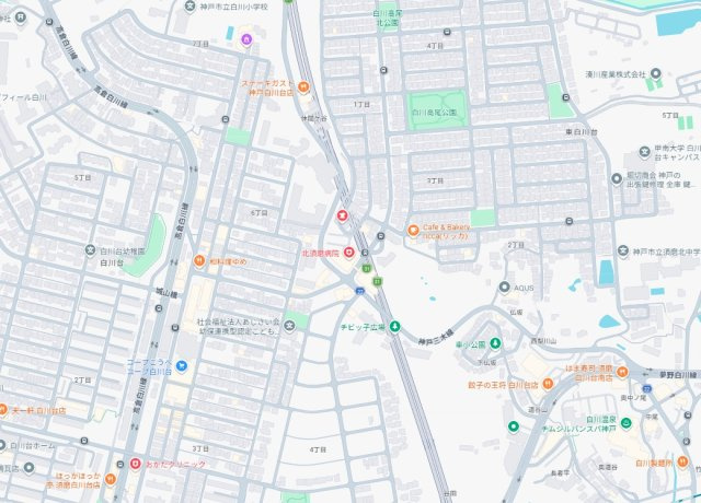 神戸市須磨区東白川台　第1期　新築一戸建ての地図