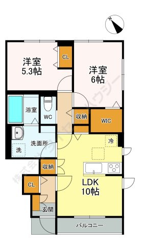 アムール西一之江の間取り