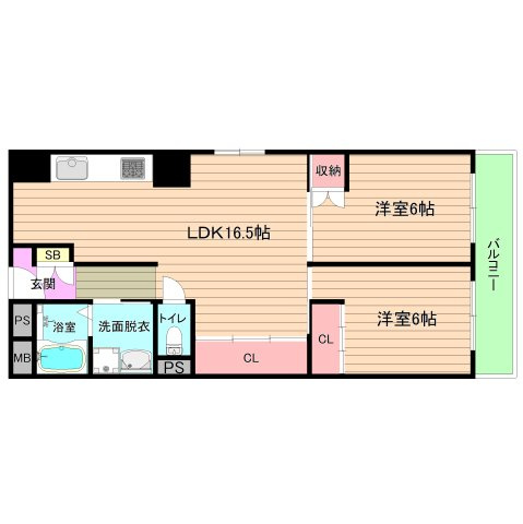 日商岩井京橋ハイツの間取り