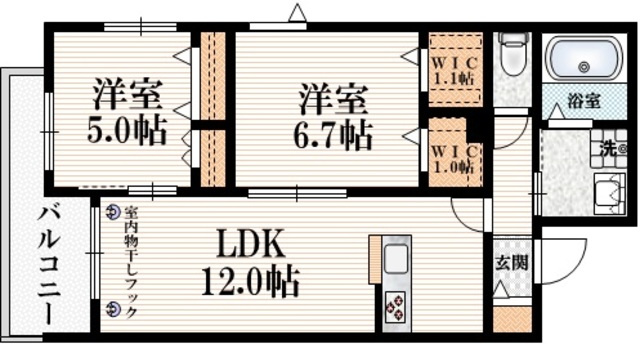 Ｍａｉｓｏｎ　ｄｅ　ＭＯＲＩの間取り