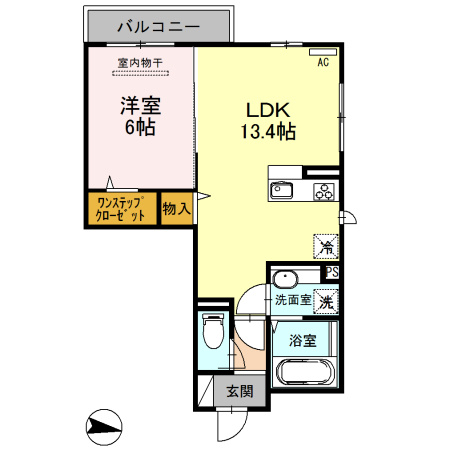 ビーグルテラス Bの間取り