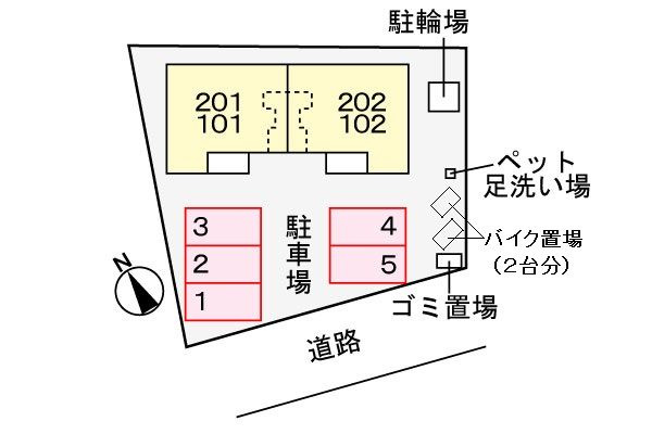 【駐車場】 | シャンドオランジュ