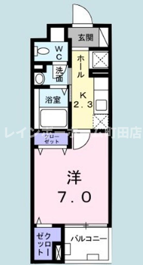カームシティYASUDA3※初期費用分割あと払いサービス利用可能物件の間取り