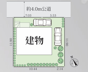 鎌倉市今泉2丁目　新築戸建　全1棟の区画図