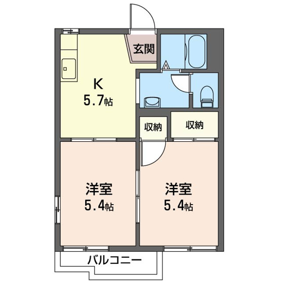 【間取り】 | 玉井　ハイツ