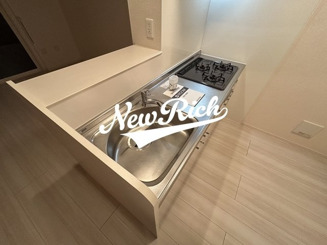 伊勢崎市宮子町のアパートのキッチン