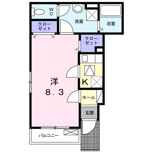 ジュネスメゾン八景　Ⅱの間取り