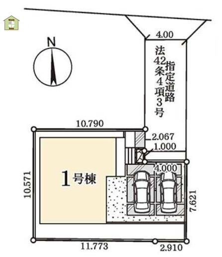 春日部市樋堀2期　新築一戸建ての区画図