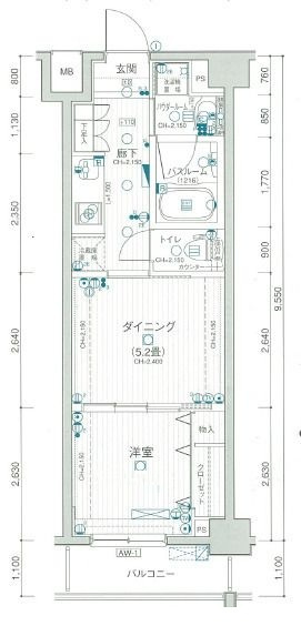 日神デュオステージ田端の間取り|間取りです。