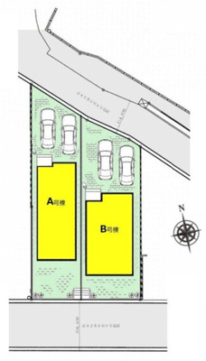 【区画図】 | 大和市上和田  新築戸建  全2棟