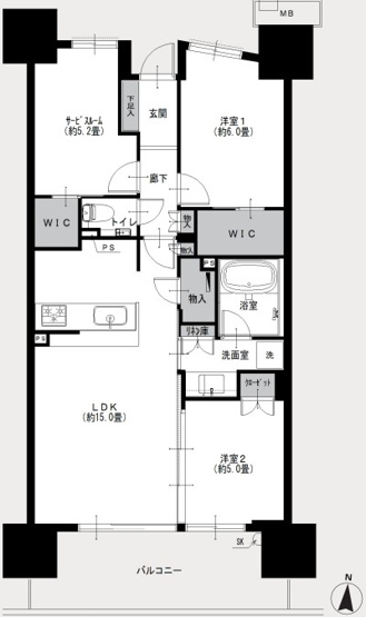 【間取り】 | シティテラス東陽町