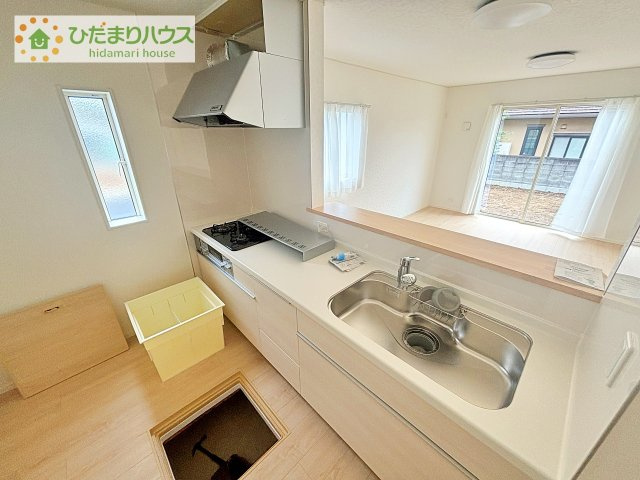 【キッチン】 | 下妻市二本紀第2　新築戸建　1号棟 | 料理をしながらでも、ご家族との会話を楽しめる対面式キッチン♪