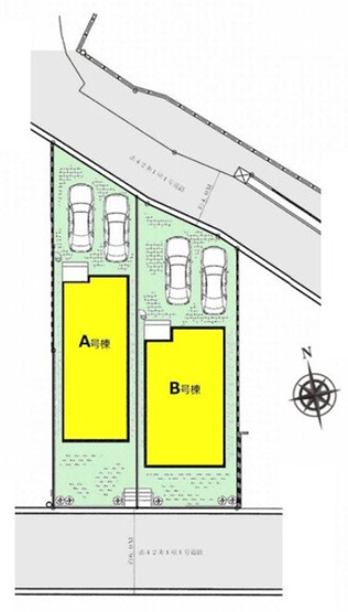 【区画図】 | 大和市上和田  新築戸建  全2棟