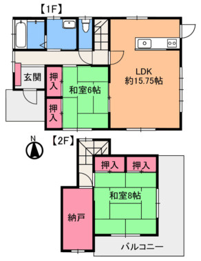 長生郡長生村驚　中古戸建の間取り|図面と現況に相違がある場合、現況を優先致します。