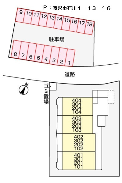 ビジュオールの区画図