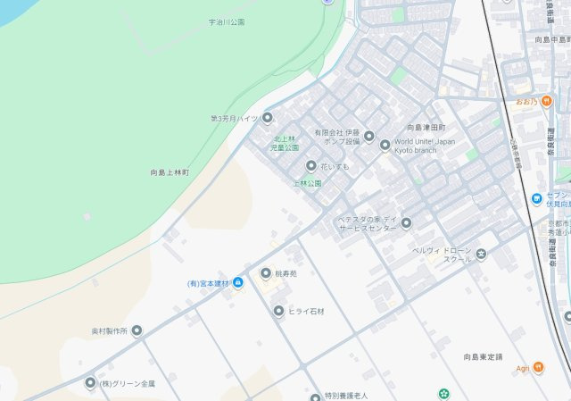 京都市伏見区向島上林町　第1期　売土地の地図