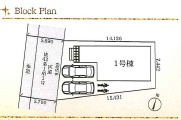 江戸川区南小岩5丁目　新築戸建ての区画図