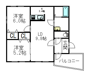 リヴィエールの間取り