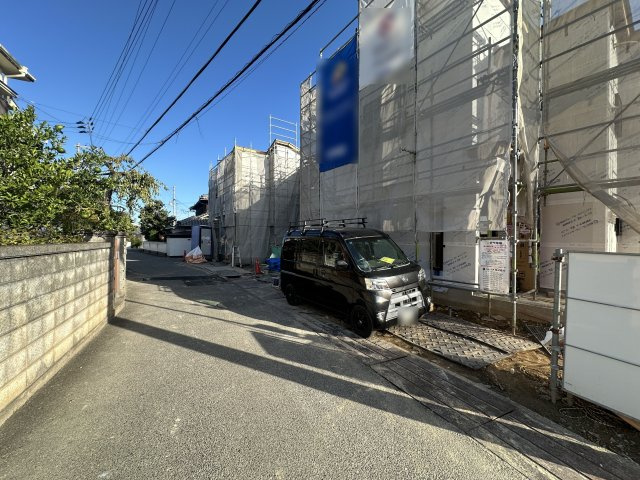 神戸市西区玉津町今津新築戸建１号棟の前面道路含む現地写真|2026年10月4日撮影