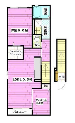 メゾンドグリシーヌの間取り