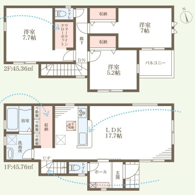 明石市魚住町西岡　第24期　新築一戸建ての間取り
