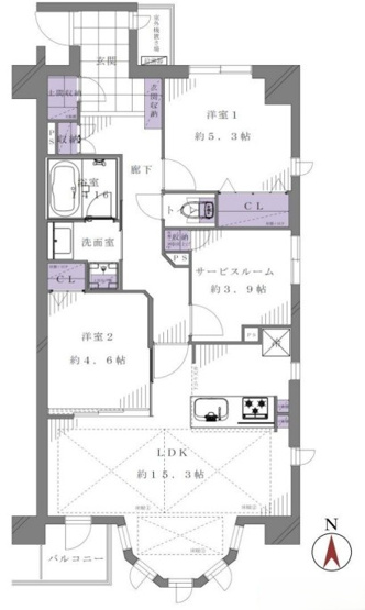 【間取り】 | ライオンズアーバンシティ木場