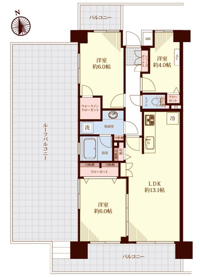 【間取り】 | 中野方南町グランドハイツ