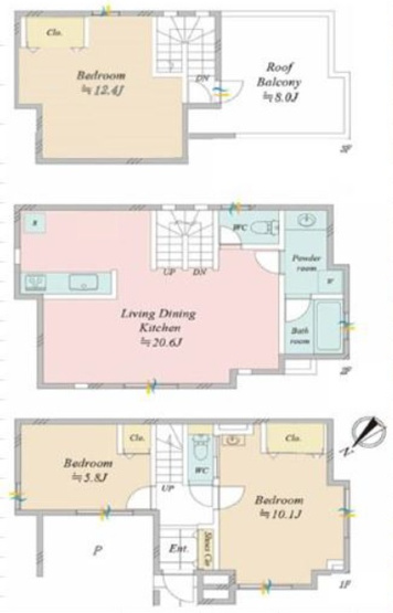 【間取り】 | 恵比寿4丁目戸建