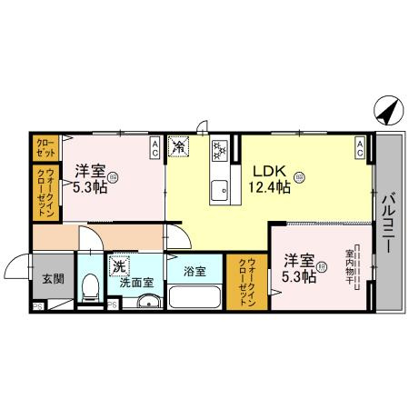 【間取り】 | ベルコート大美野