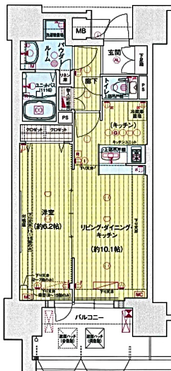 プレサンス丸の内リラティの間取り