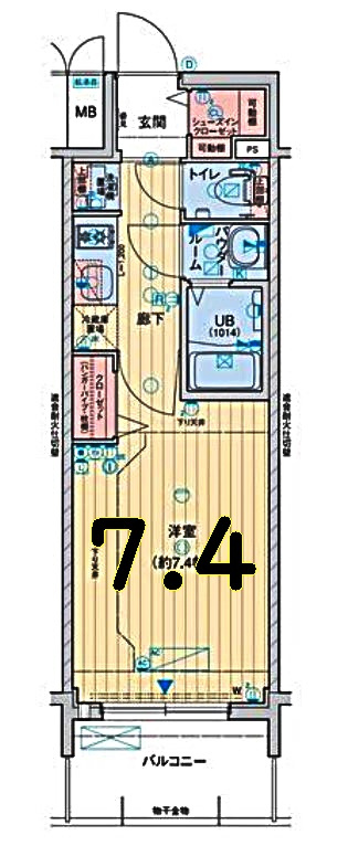 アドバンス名古屋モクシーの間取り