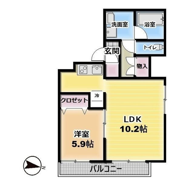 アズ住吉レジデンスの間取り