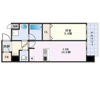 【間取り】 | プレサンス松屋町駅前デュオ