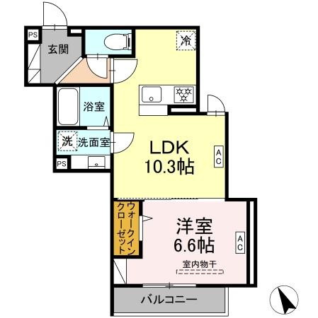D Paina 中野島ⅢAの間取り