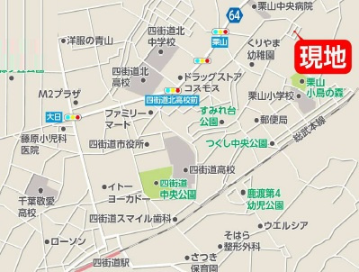 四街道市栗山７期【現地販売】の地図