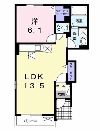パッシィオーネMの間取り